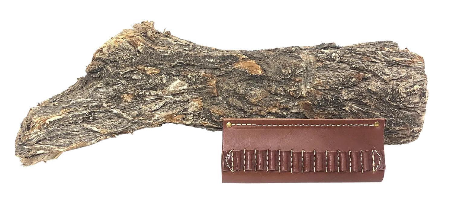 Hunter Company 0522 Cartridge Belt Slide  Chestnut Tan Leather 22 Cal 12rd 2"