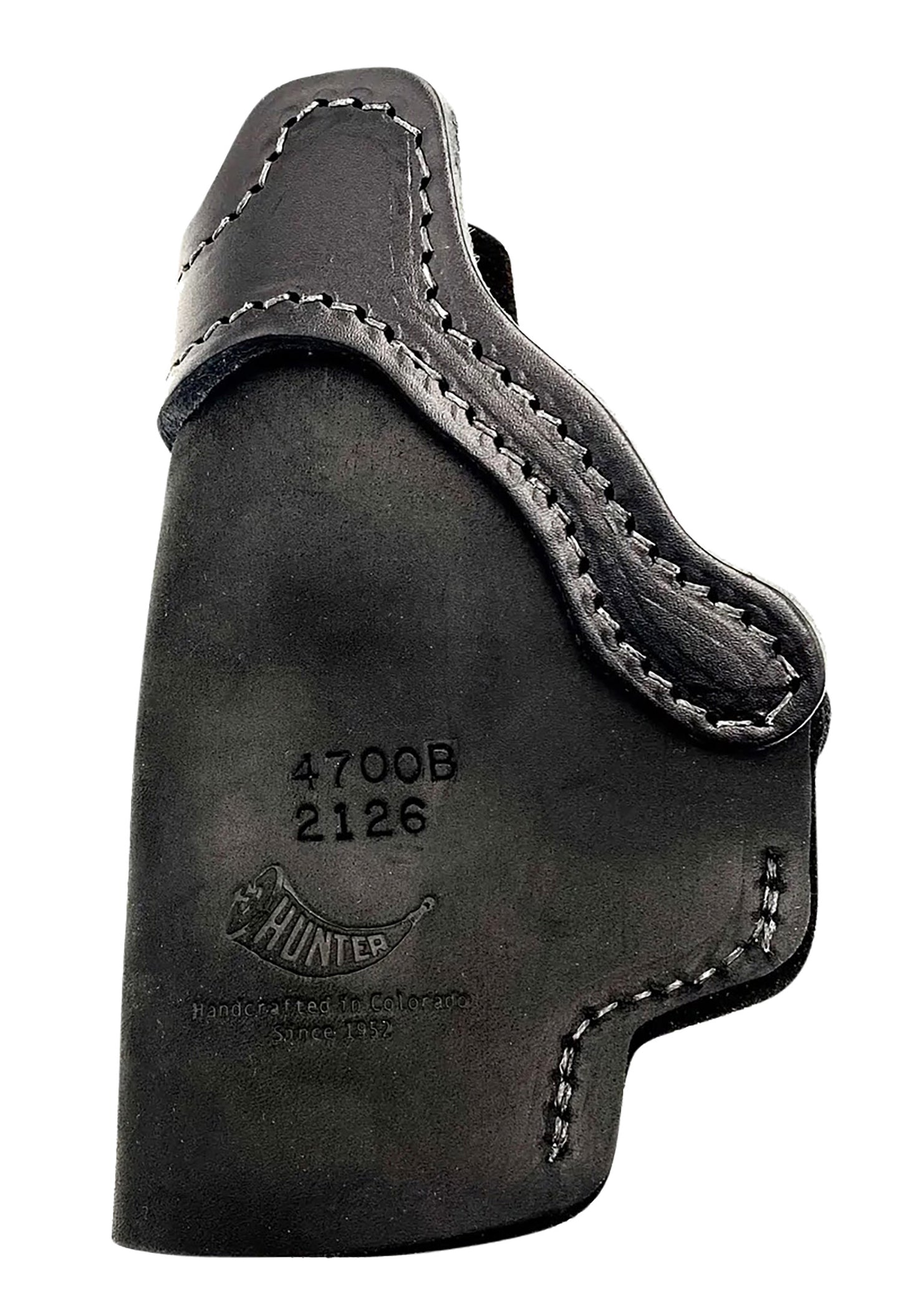 Hunter Company 4700 Universal  IWB Black Leather Belt Clip Fits Sm/Med Frame Right Hand