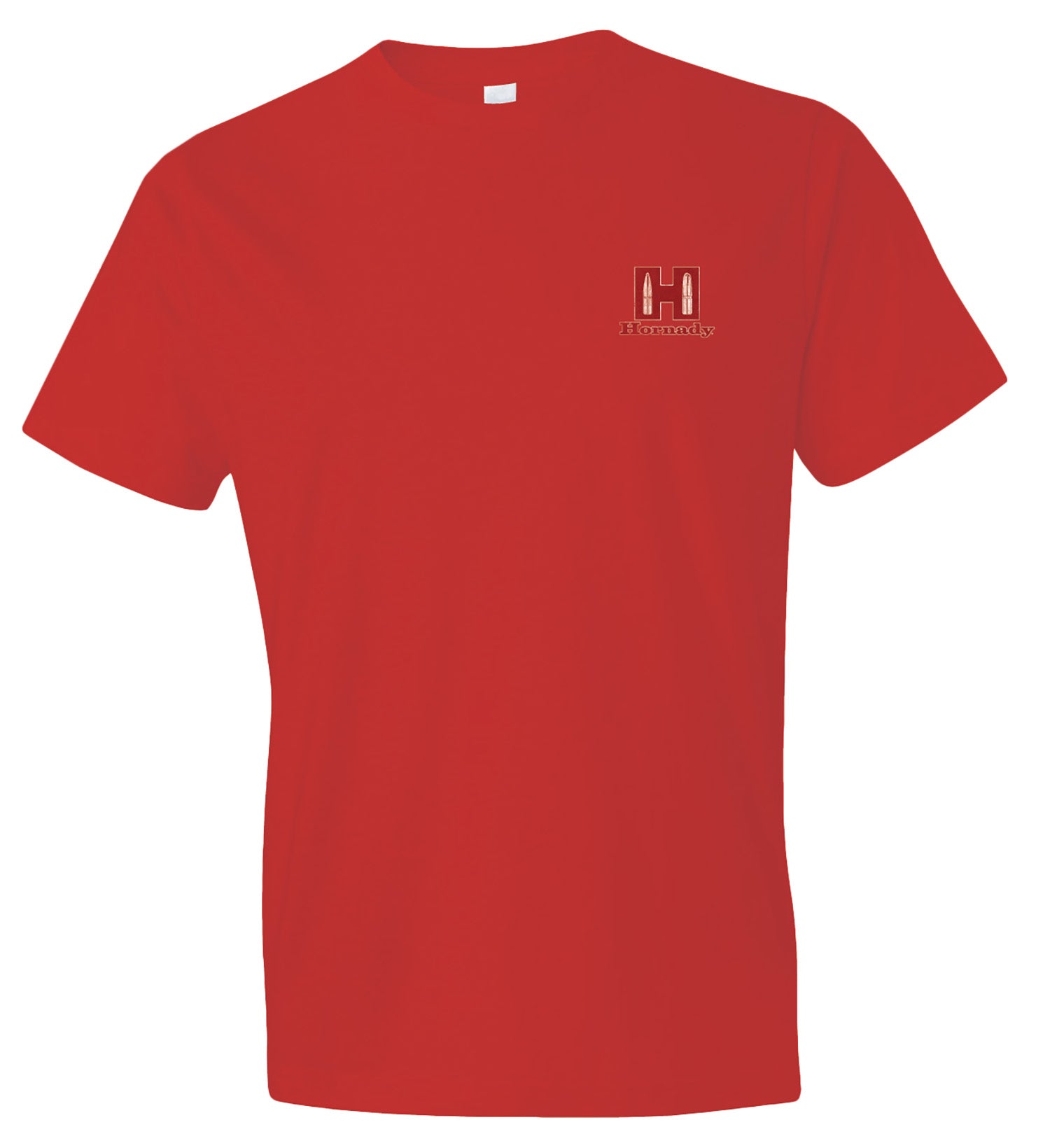 Hornady 99601M Hornady T-Shirt  Red Cotton Polyester Short Sleeve Medium