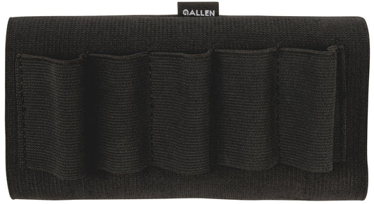 Allen 205 Shotgun Shell Holder  Black Elastic 5rd Shotgun Buttstock Mount