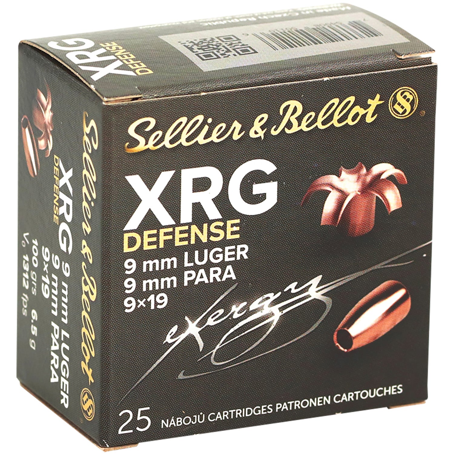 Magtech SB9XA XRG Defense 9mmLuger 100gr Solid Copper Hollow Point 25 Per Box/40 Case