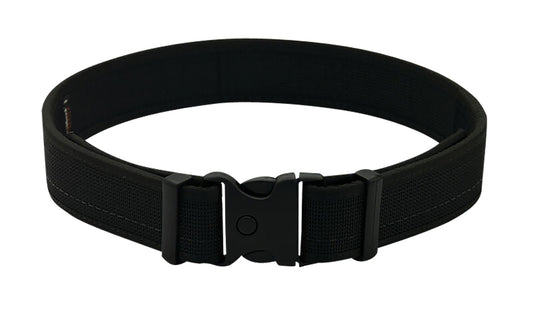Uncle Mikes-leather(1791) BLTUM38/42MBL Gun Belt  Matte Black Leather 38/42 1.50" Wide Buckle Closure