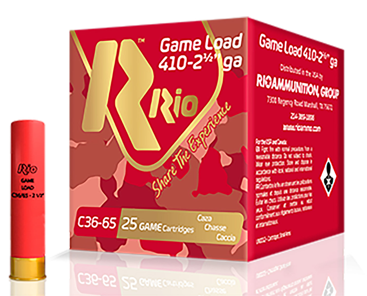 Rio Ammunition RCHV366 Game Load Heavy Field 410 Gauge 3" 1 1/16 oz 6 Shot 25 Per Box/ 10 Case