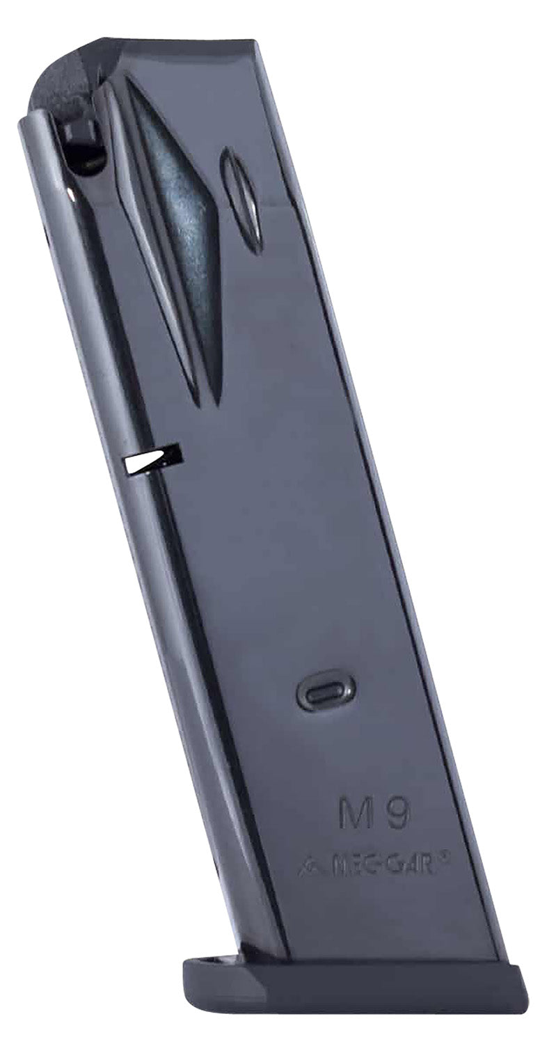 Mec-Gar PB9215N Beretta 92  15rd Flush 9mm Luger Compatible w/ Beretta 92 Compatible w/ Beretta M9 Nickel Polymer