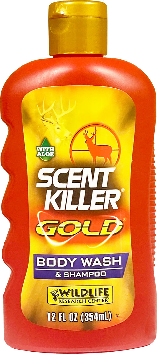 Wildlife Research 1240 Scent Killer Gold Body Wash/Shampoo Odor Eliminator 12 oz Bottle