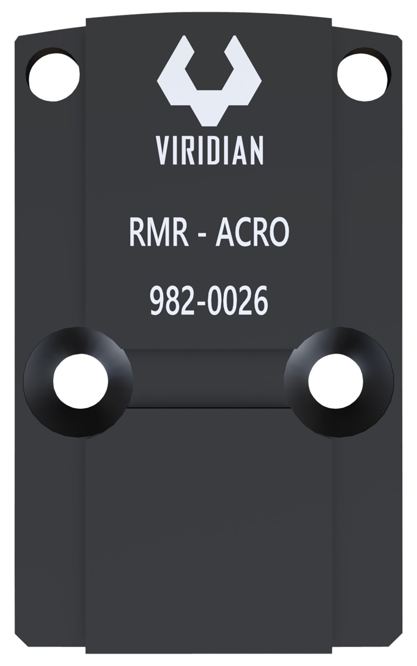 Viridian 9820026 RFX45 RMR Mounting Adapter  Black Anodized