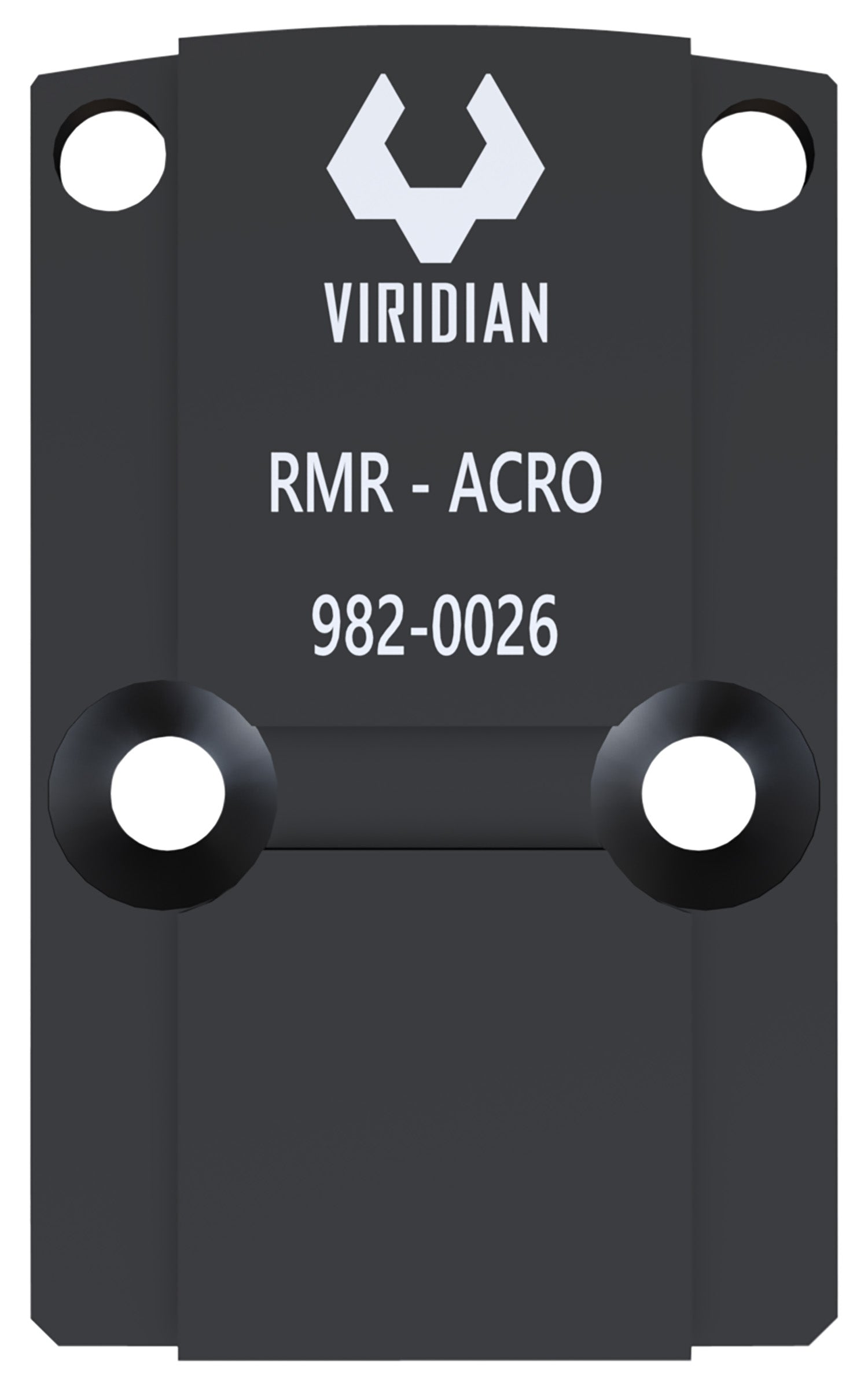 Viridian 9820026 RFX45 RMR Mounting Adapter  Black Anodized
