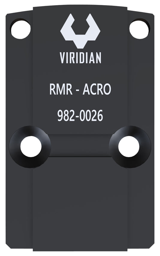 Viridian 9820026 RFX45 RMR Mounting Adapter  Black Anodized