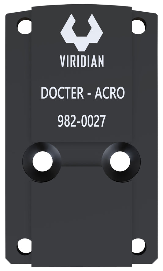 Viridian 9820027 RFX45 Docter Mounting Adapter  Black Anodized