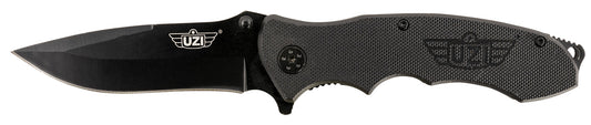 Uzi Accessories UZKFDR006 UZI Responder VI Black, Stainless-Steel Blade