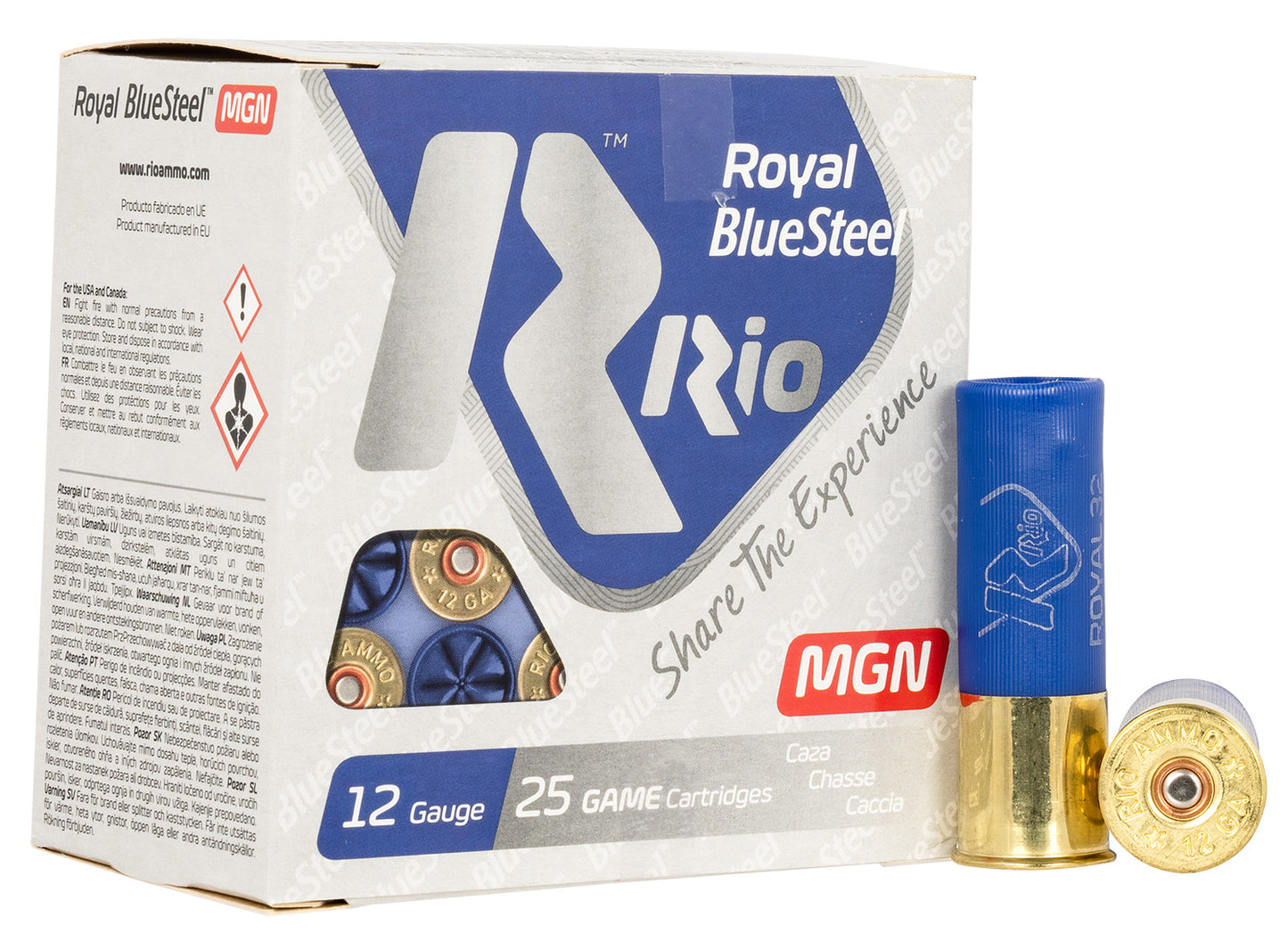 Rio Ammunition RBSM32BB Royal BlueSteel Magnum 12Gauge 3" 1 1/8oz BBShot 25 Per Box/10 Case