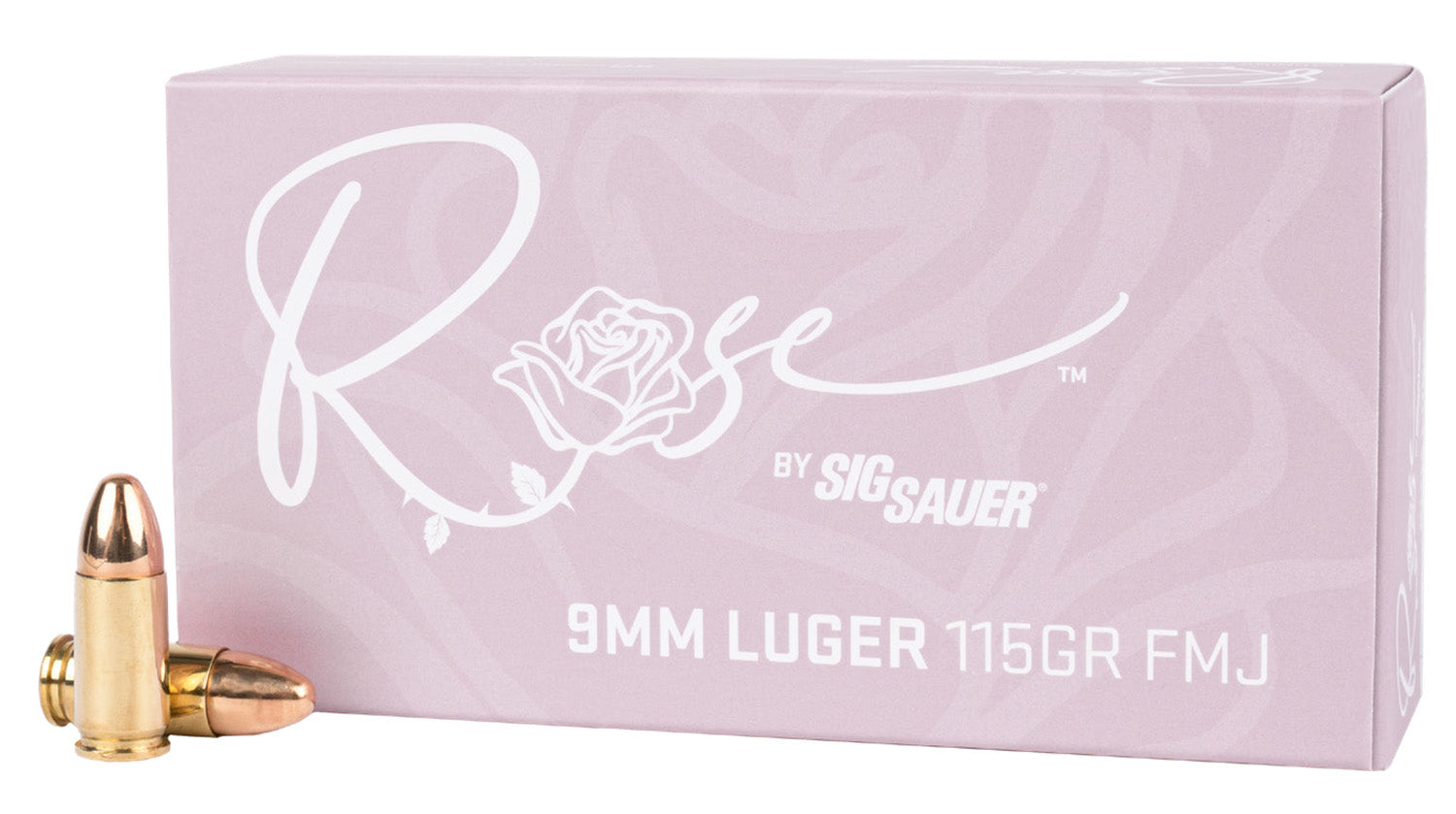 Sig Sauer E9MMB1ROSE50 Rose  9mmLuger 115gr Full Metal Jacket 50 Per Box/20 Case