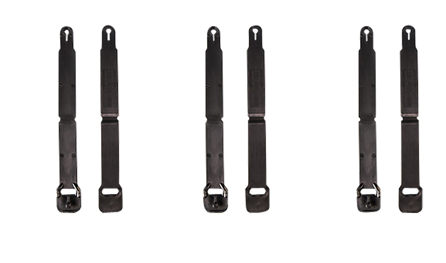 High Speed Gear 91SC12BK MOLLE Clips  Short, Black Injection Molded Fits MOLLE (12 Pack)