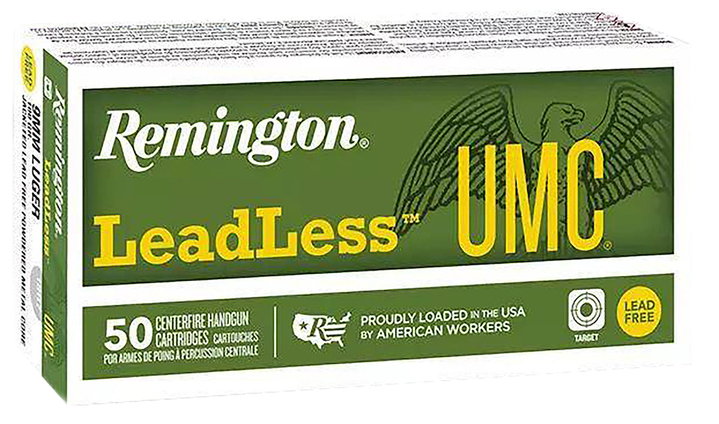 Remington Ammunition R23809 UMC Leadless 9mm 100gr 50 Per Box/10 Case