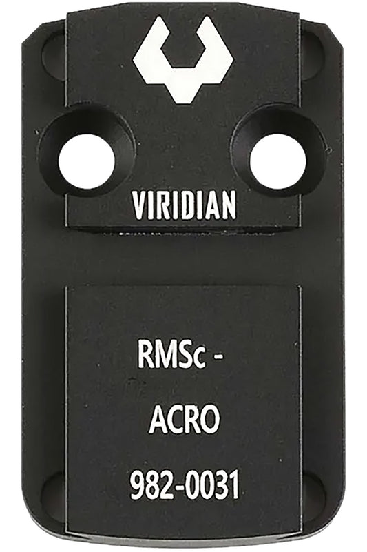 Viridian 9820031 RFX 44 Shield RMSc Mounting Adapter  Black Anodized