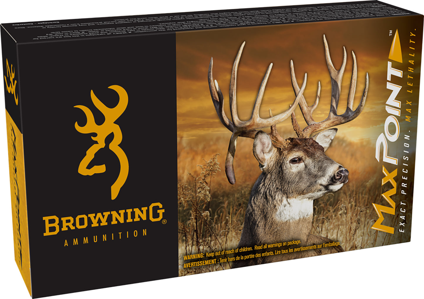 Browning Ammo B192100652 Max Point  6.5Creedmoor 140gr 20 Per Box/10 Case