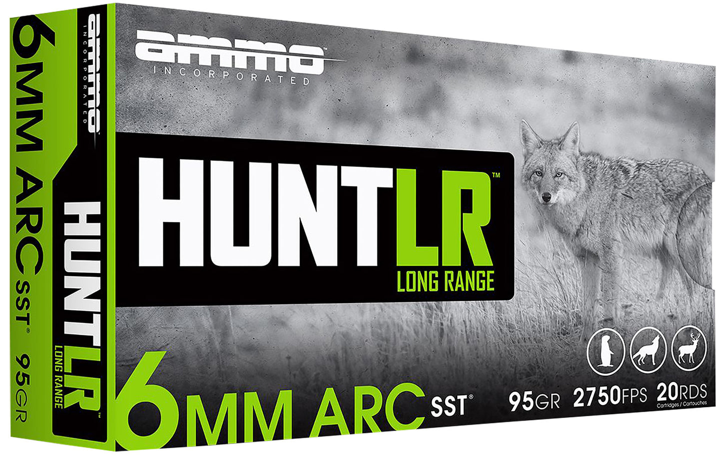 Ammo Inc 6ARC095SSTA20 Hunt Long Range 6mmARC 95gr Super Shock Tip 20 Per Box/10 Case