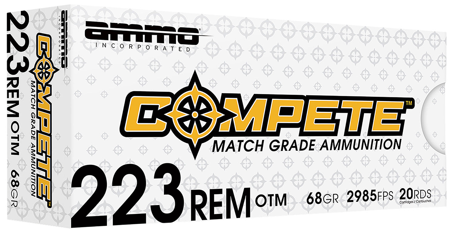 Ammo Inc 223068BTHPA20 Match  223Rem 68gr Open Tip Match 20 Per Box/10 Case