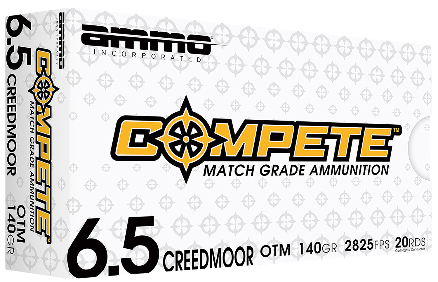 Ammo Inc 65CM140BTHPA20 Compete  6.5Creedmoor 140gr Boat Tail Hollow Point 20 Per Box/10 Case
