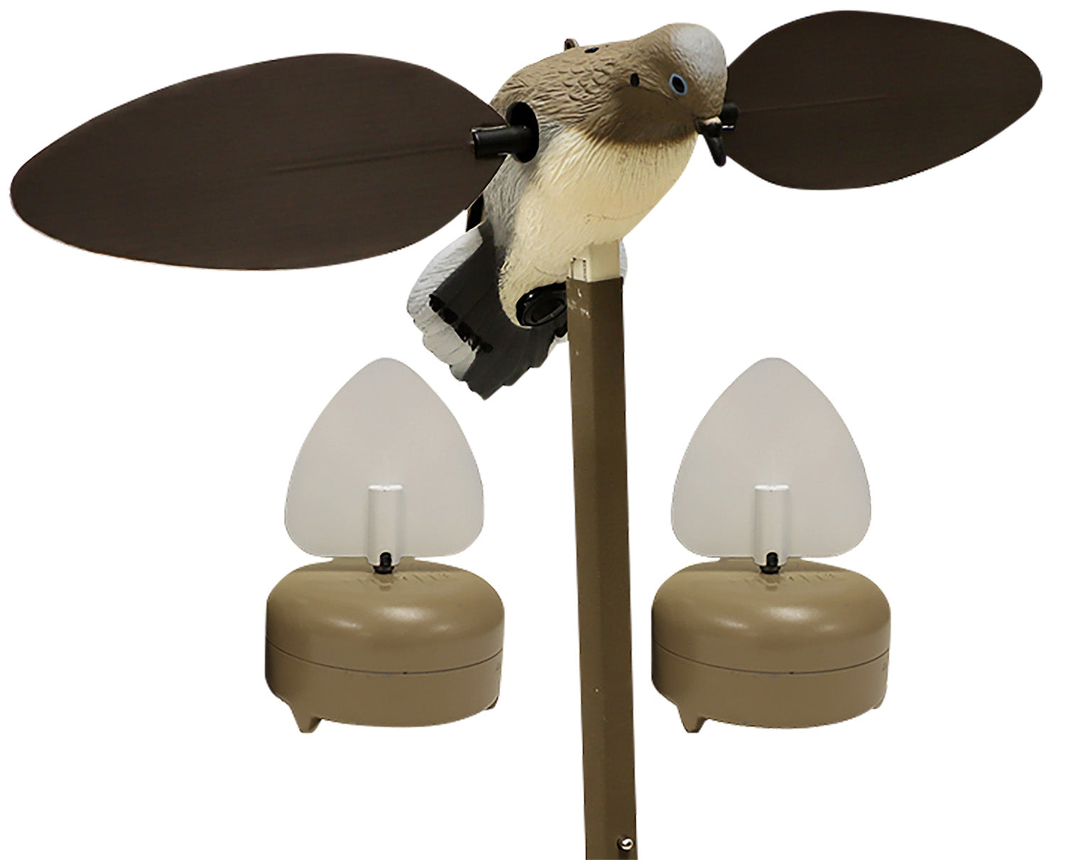 Mojo Outdoors HW2548 Voodoo/2 Flock A Flickers  Sports South Exclusive Brown/White 2 Per Pack