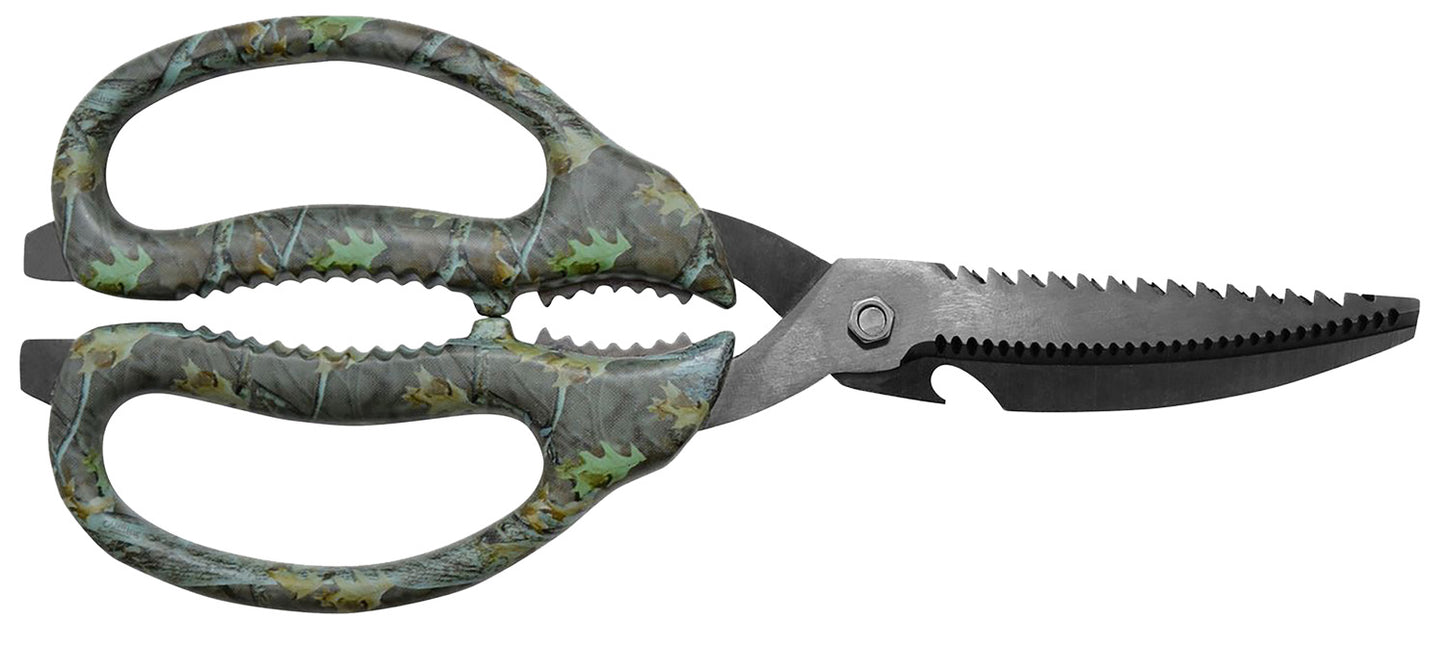 Camillus 19403 Multi-Function Game Shears Camo Shears 4" Serrated Titanium Bonded Blade, 9" Long