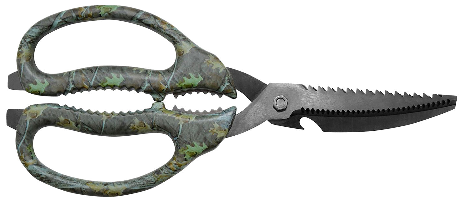 Camillus 19403 Multi-Function Game Shears Camo Shears 4" Serrated Titanium Bonded Blade, 9" Long
