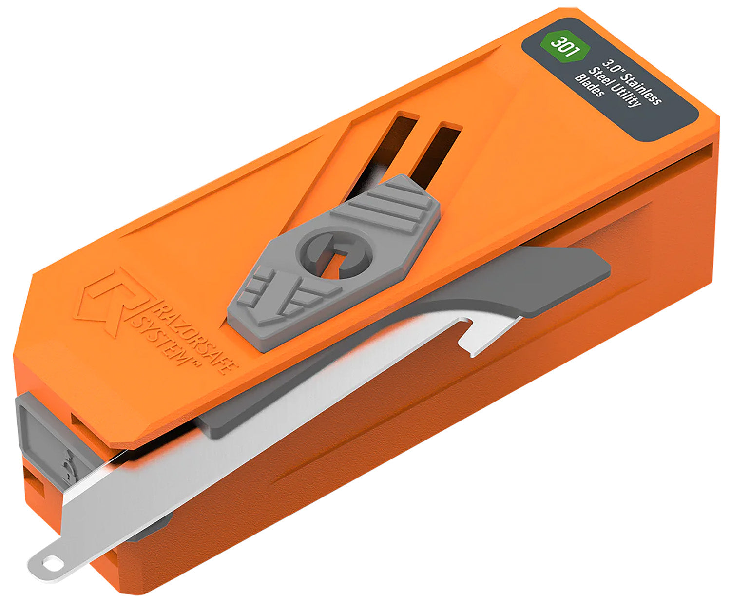 Outdoor Edge RR30D12C Blade Dispenser  Blaze Orange, 12 Drop Point 3" 420J2 SS Blades