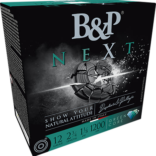 B&p Ammunition 12B18NX9 Next  12Gauge 2.75" 1 1/8oz 9Shot 25 Per Box/10 Case