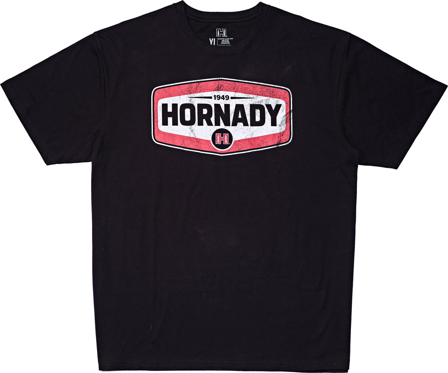 Hornady 99607M Hornady  Black Cotton Short Sleeve Medium
