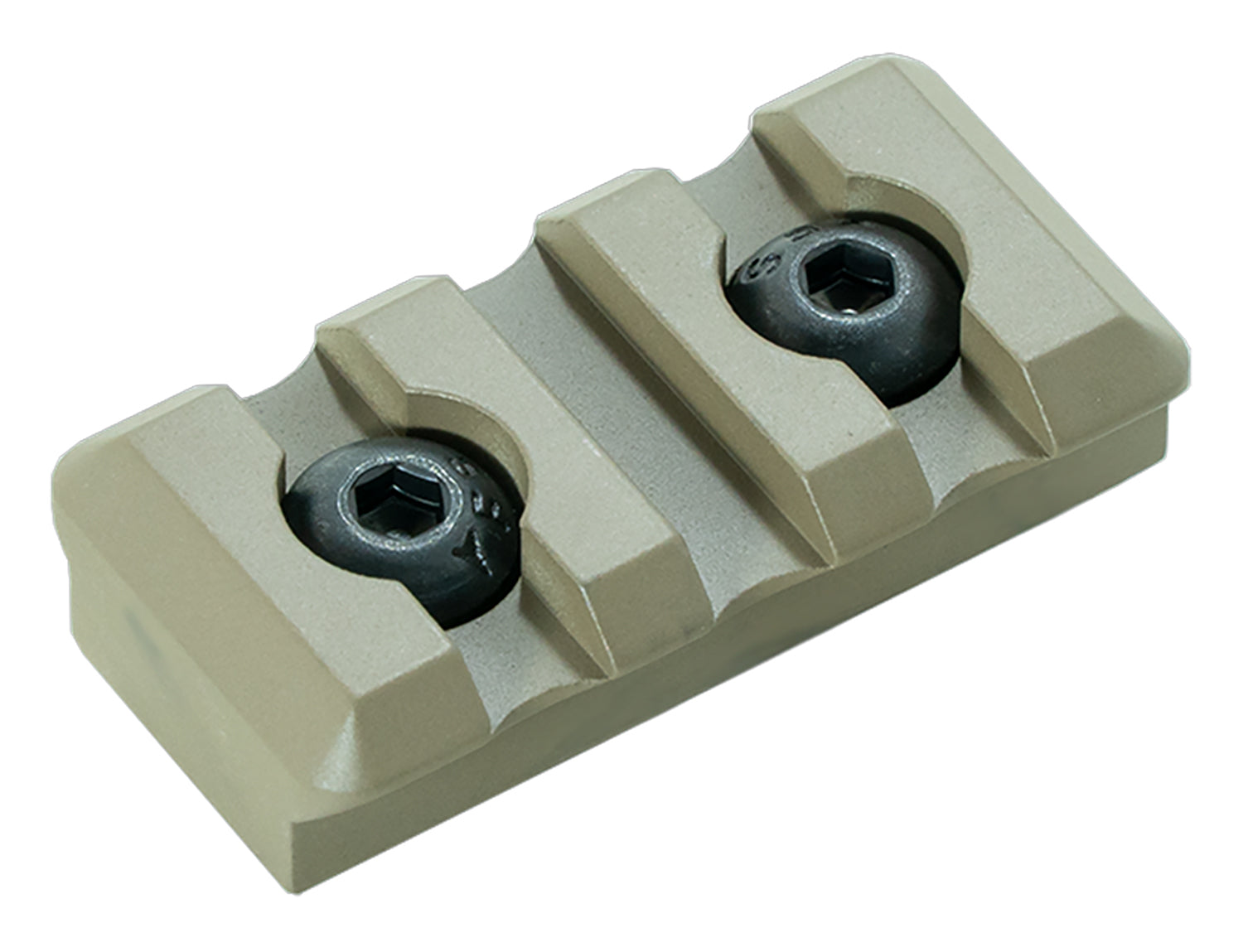 Timber Creek Outdoors M3SPRFDE M-LOK 3 Slot Picatinny Rail  FDE Aluminum Fits AR-Platform
