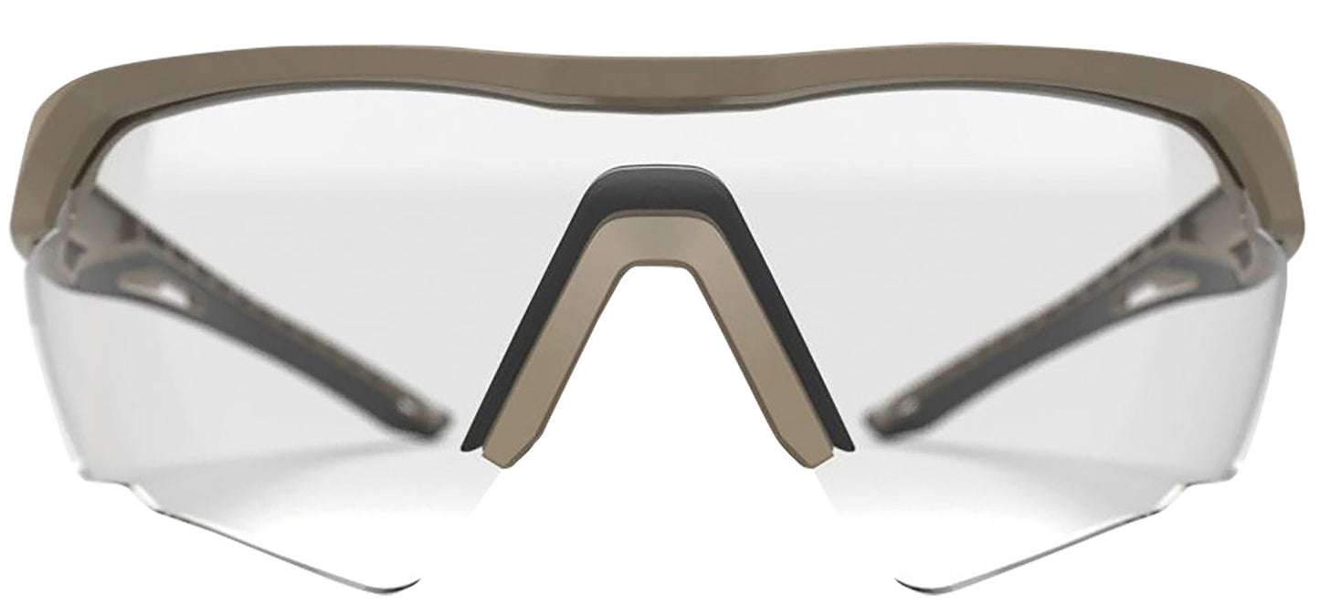 Glock AS41037 Crossover Tactical Glasses Clear Lens Desert Tan Frame