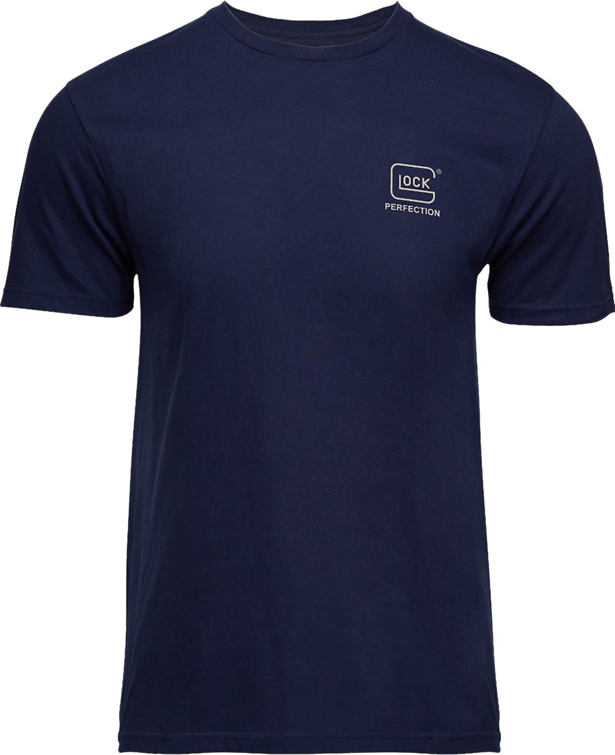 Glock AP96193 Glock Strong Tee  Navy Ringspun Cotton Short Sleeve Small