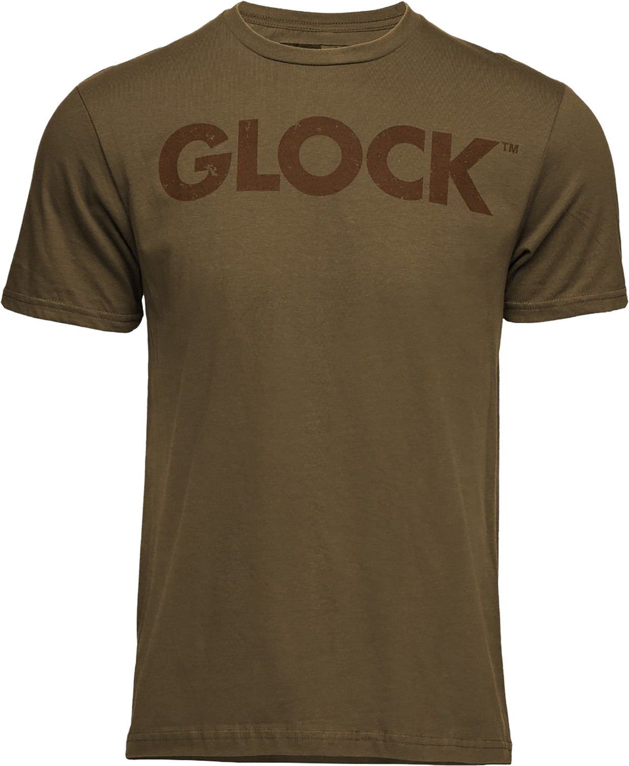 Glock AP96201 Caliber Tee  Coyote Ringspun Cotton Short Sleeve Medium