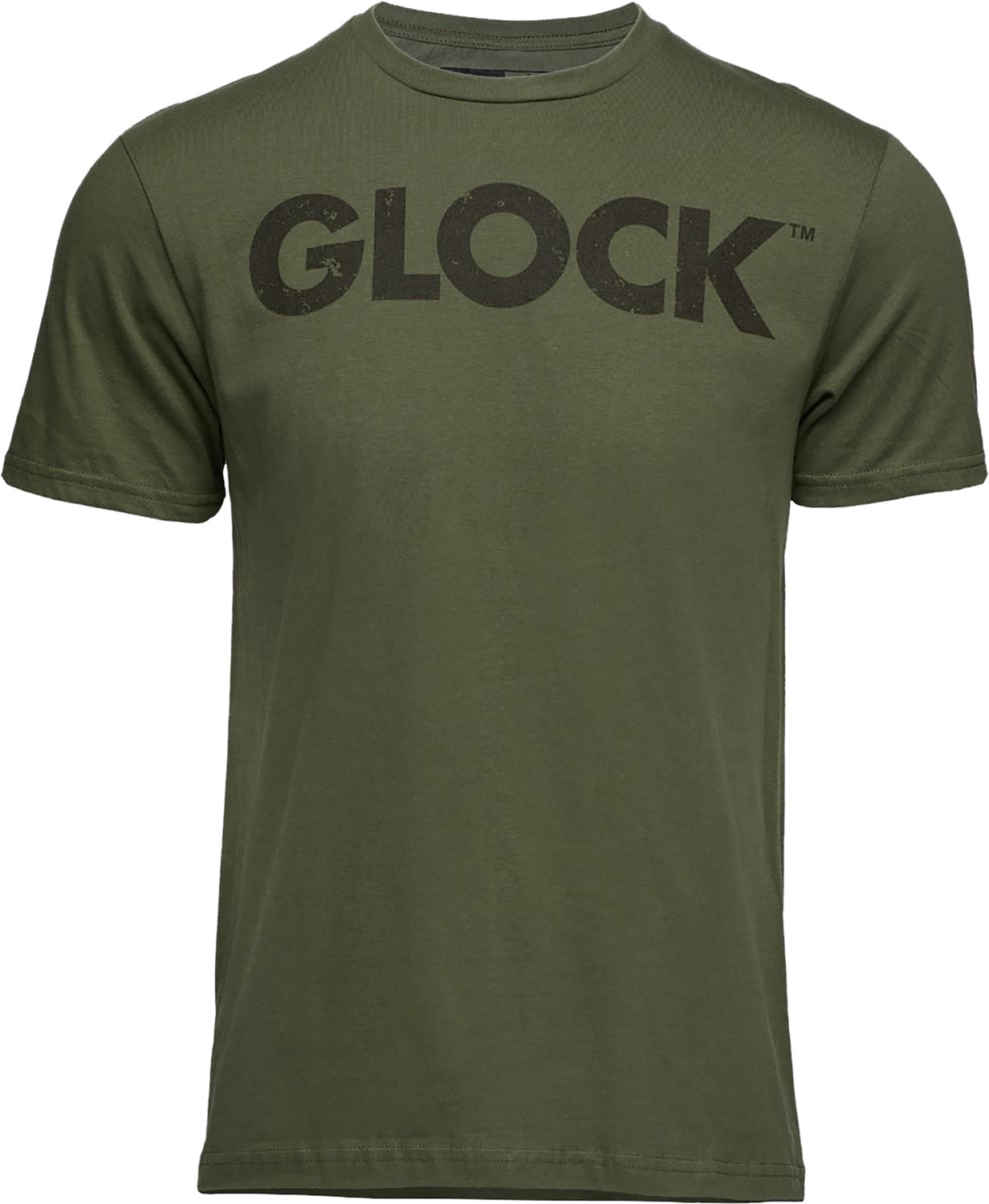 Glock AP96156 Caliber Tee  Military Green Ringspun Cotton Short Sleeve Small