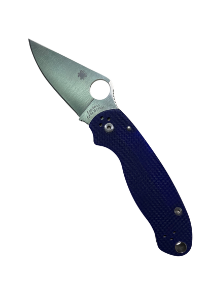 Spyderco Para 3 Knife C223GPDBL – Used, Damaged Blade | High-Performance EDC Knife
