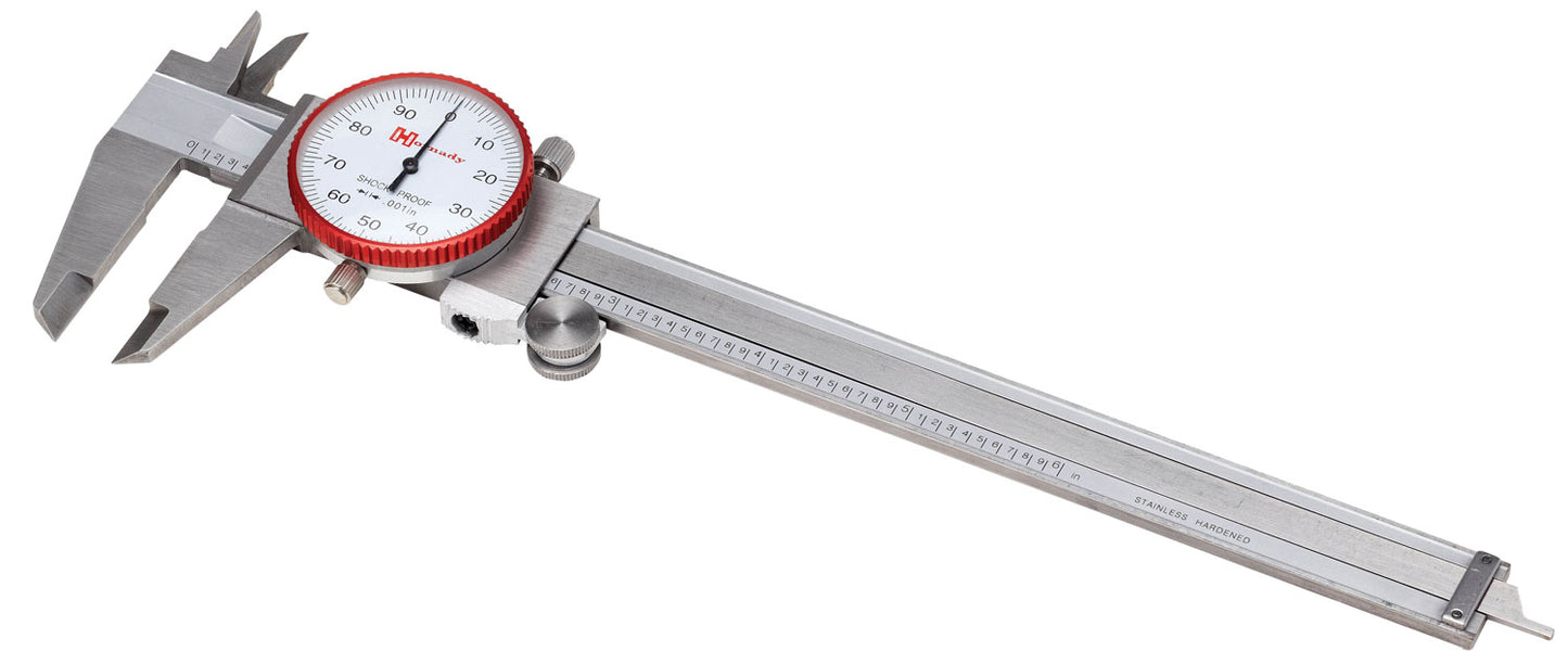 Hornady 050075 Dial Caliper  Silver Multi Caliber Stainless Steel Includes Storage Case