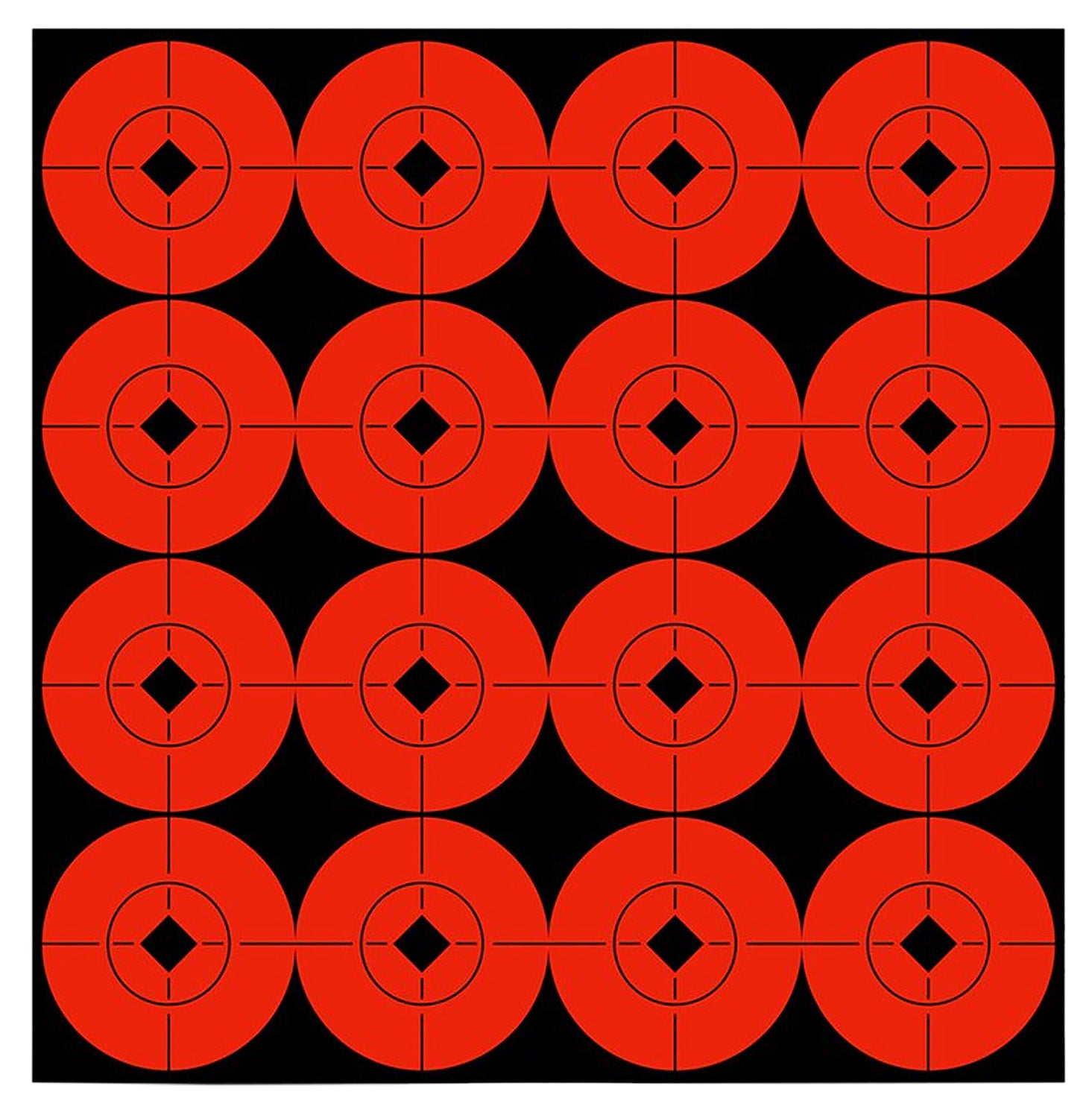 Birchwood Casey 33904 Target Spots  Self-Adhesive Paper Black/Orange 1.5" Bullseye 160 Pack