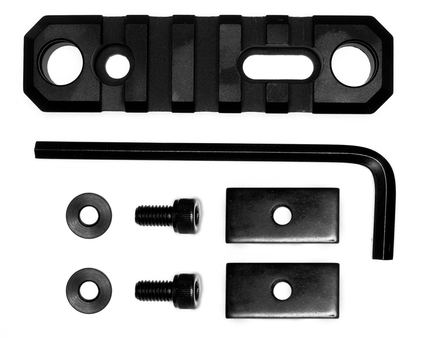 GrovTec US Inc GTSW192 3.1 Inch 5 Slot with Push Button Bases Stock AR  Black Anodized