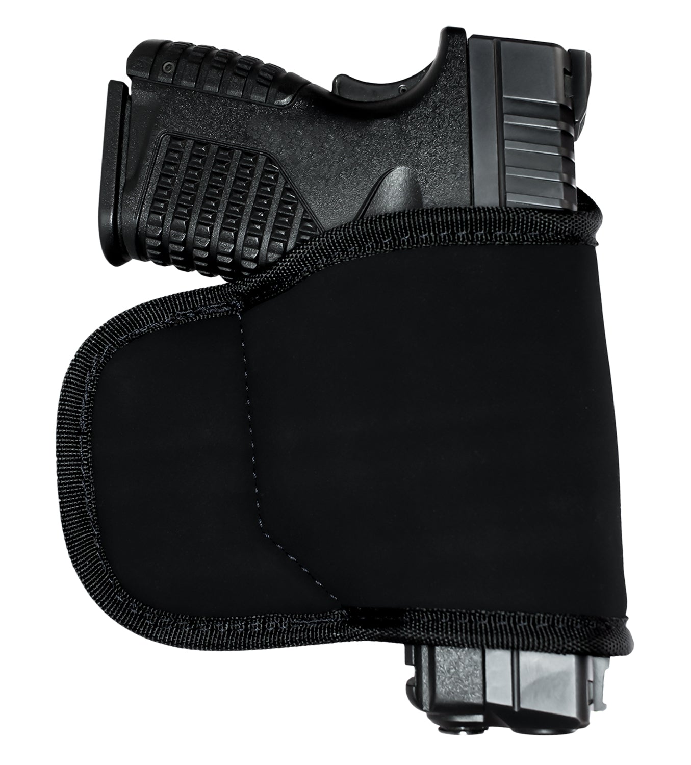 GrovTec US Inc GTHL15099BLK Multi-Fit  OWB Size 99 Black Suede Belt Loop Fits Med/Lg Semi-Auto Right Hand