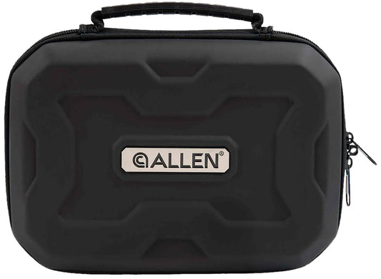 Allen 829 EXO  Handgun Case Black Polymer, Molded Carry Handle, Egg Crate Foam & Lockable Zippers 9" x 6.25" Interior Dimensions