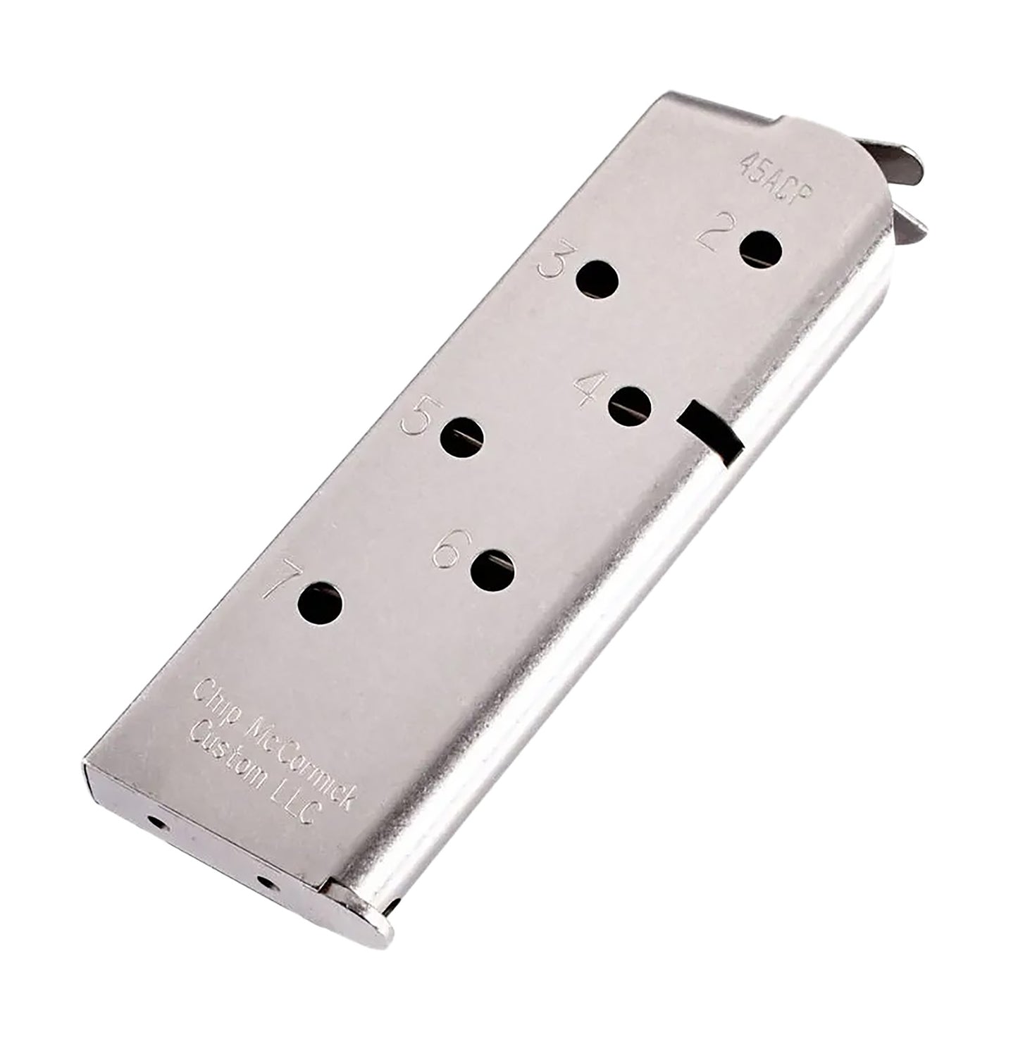 CMC Products 14120 Match Grade  7rd 45 ACP Fits 1911 Officer Stainless Steel