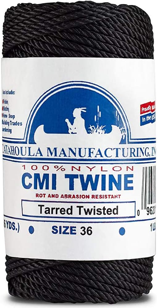 Catahoula Tarred Twisted Nylon Twine C32372 commercial fishing marine | Beauty Riche