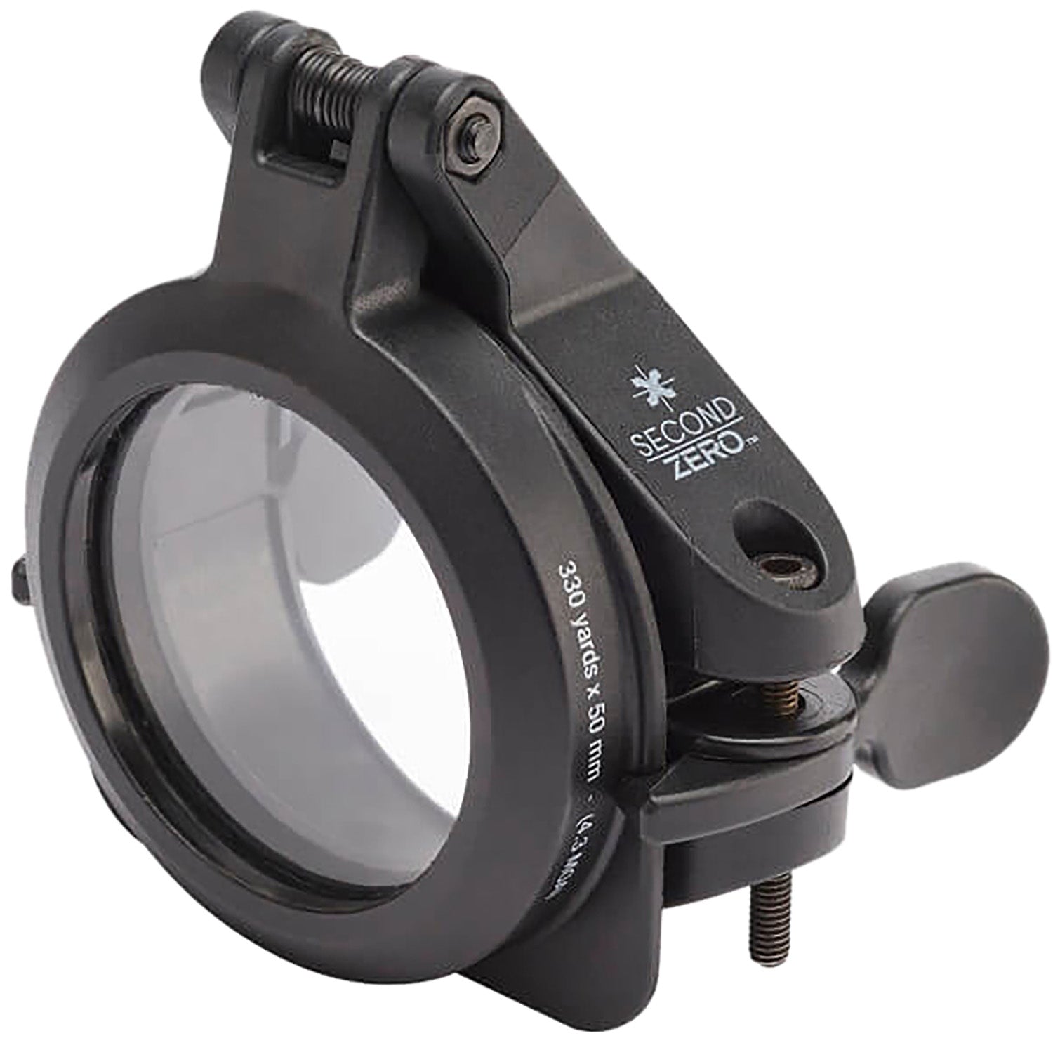 Axeon 2218623 Second Zero Bell Mount Black 50-58mm Obj. 330 +/- yds Range Size 4.3 MOA Screw On