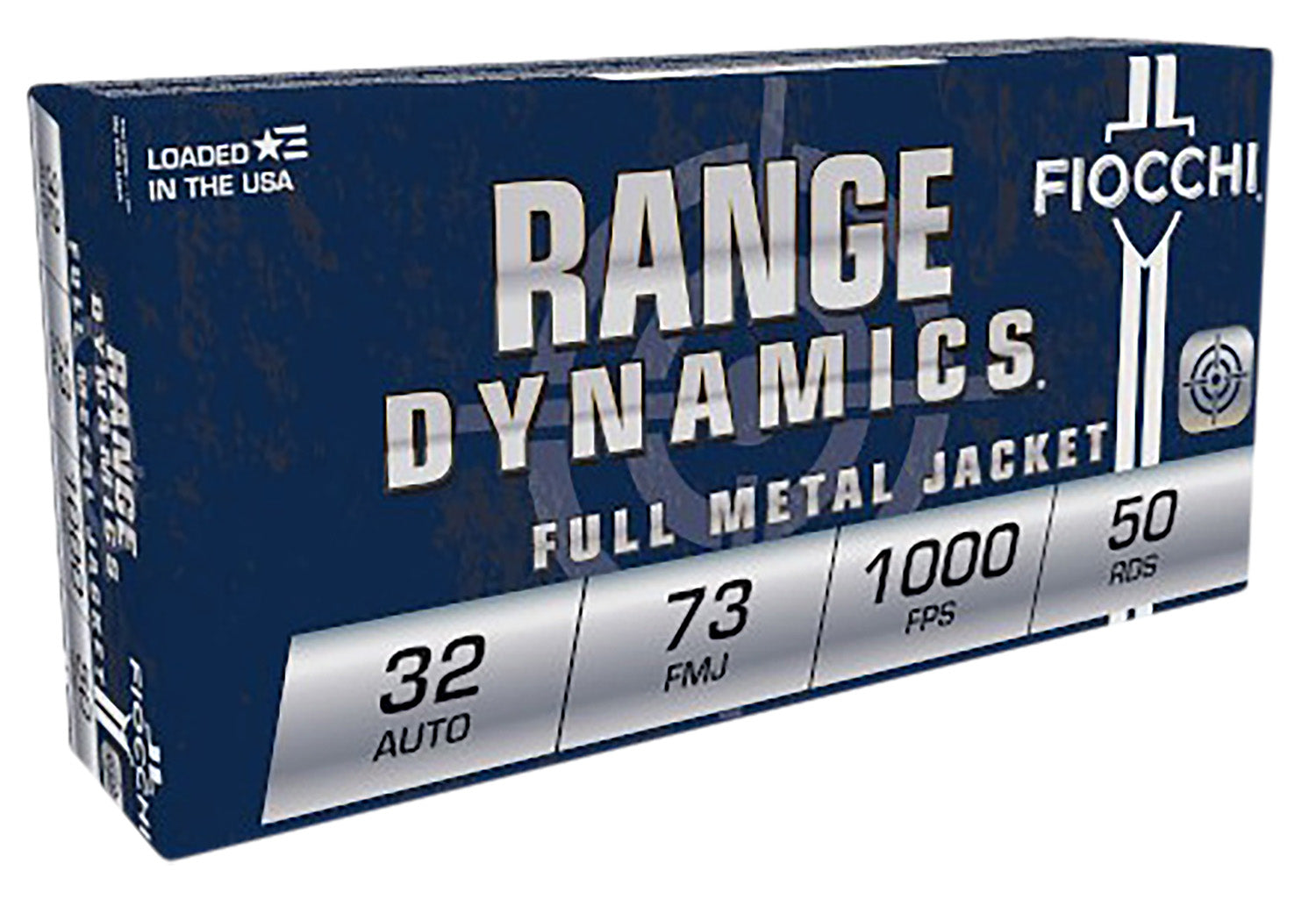 Fiocchi 32AP Range Dynamics  32ACP 73gr Full Metal Jacket 50 Per Box/20 Case
