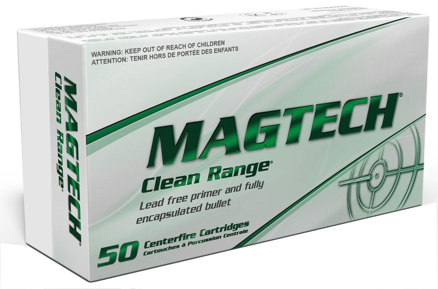 Magtech CR40A Clean Range  40S&W 180gr Fully Encapsulated Bullet Flat 50 Per Box/20 Case