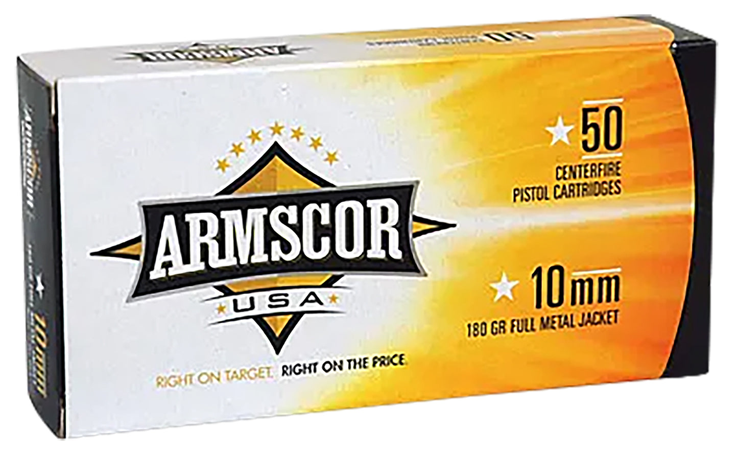 Armscor FAC102N USA  10mmAuto 180gr Full Metal Jacket 50 Per Box/20 Case