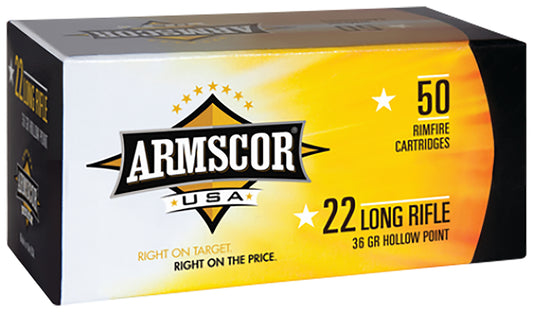 Armscor 50015PH Precision  22LR 36gr High Velocity Hollow Point 50 Per Box/100 Case