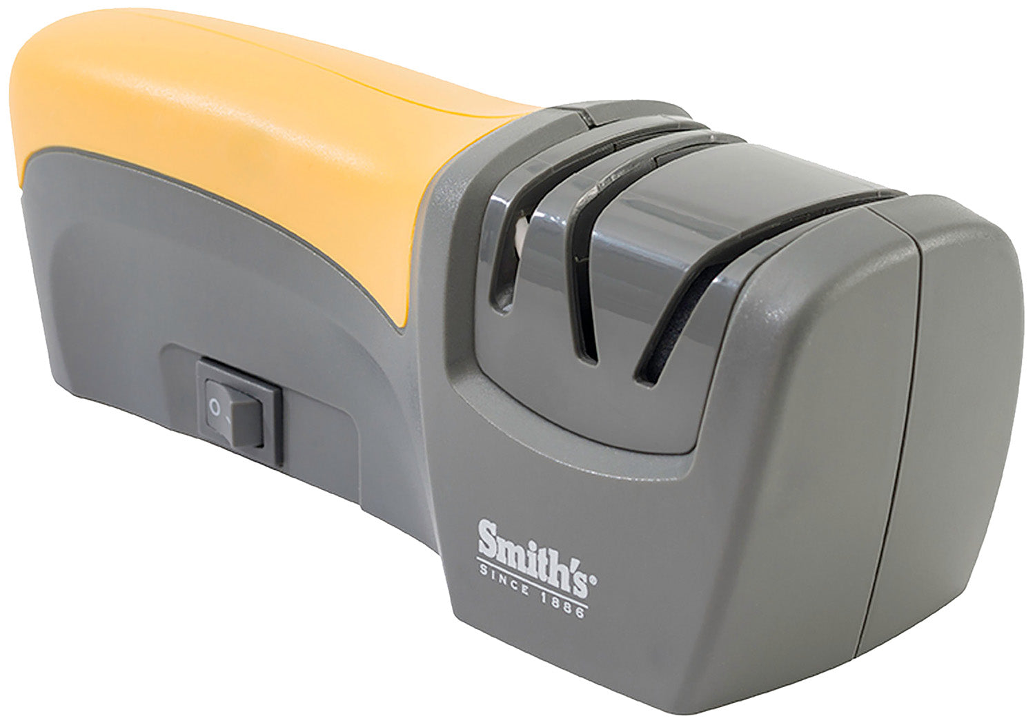 Smiths Products 50005 Electric Sharpener  Compact Style with Ceramic Coarse Sharpening Material & Gray Synthetic Handle