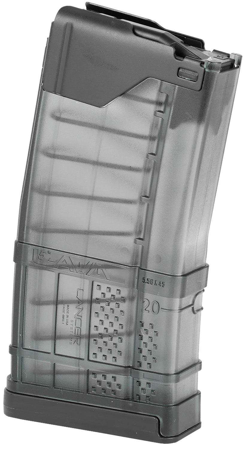 Lancer 999000232002 L5AWM  Smoke Detachable 20rd 223 Rem/300 Blackout/5.56x45mm NATO for AR-15