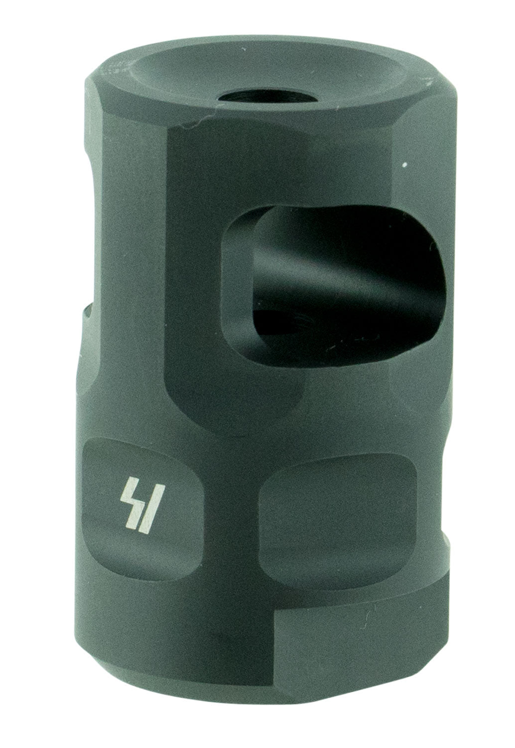 Strike Industries SAILCOMP Sail Comp  Black Steel with 1/2"-28 tpi Threads, 1.57" OAL & 0.26" Diameter for 223 Rem, 5.56x45mm NATO AR-Platform